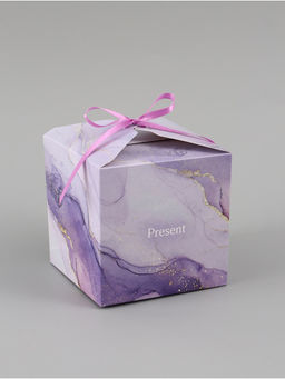 Цена за 10 шт. Коробка подарочная самосборная Present, 12×12×12 см, с лентой