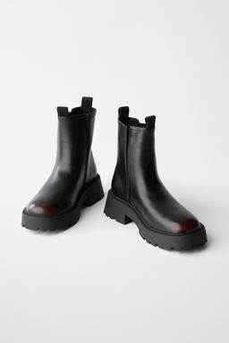 BRUSHED ANKLE BOOTS