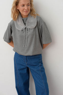 Воротник из итальянского экомеха