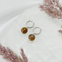 Серьги из Солнечного камня