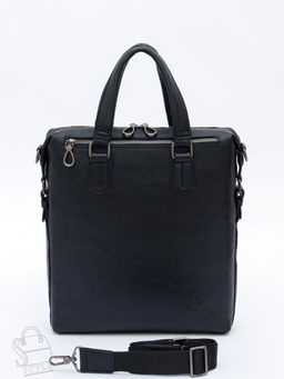 Сумка мужская кожаная 11885Z black  Zinimsk