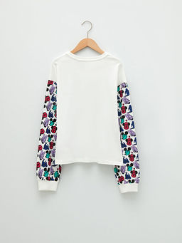 Bisiklet Yaka Disney Bask?l? Uzun Kollu K?z ?ocuk Ti??rt - Waikiki фото 2