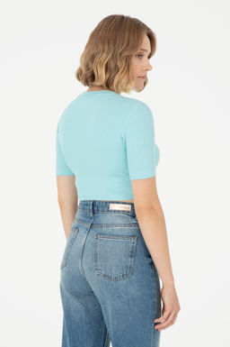 Женская мятная футболка Неожиданная скидка в корзине - U.s. polo assn фото 5