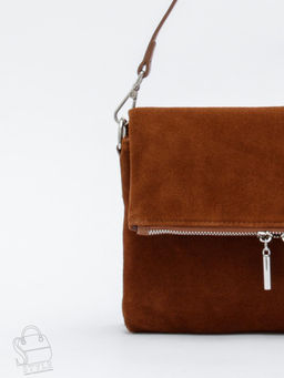 Сумка женская кожаная 8360F brown Polina&Eiterou  в Новосибирске