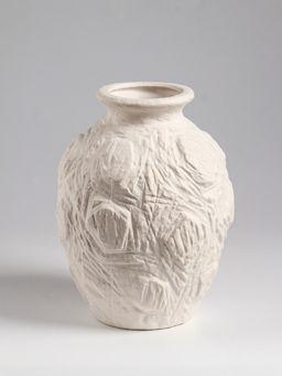 Ваза настольная керамика "Элой" 18х12 см, белый