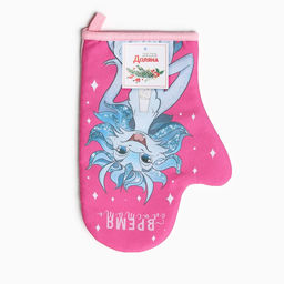 Варежка-прихватка Доляна Блистай 20х28 см, 35% хл, 65% пэ, ватин 250 г/м2  фото 4