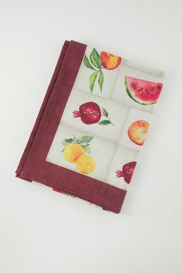 Trendyolmilla Home Meyve ve Sebze Desenli Masa Ortusu 140x200cm TPHSS25MOR00000  фото 2