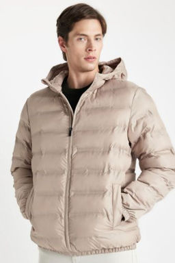 Su Itici Sisme Mont Slim Fit Dar Kesim Kapusonlu Fermuarl? Cepli