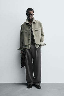 BOXY FIT OVERSHIRT WITH POCKETS