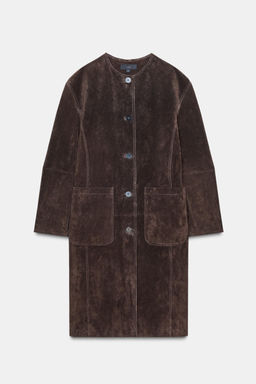 100% LEATHER COAT - Zara фото 7