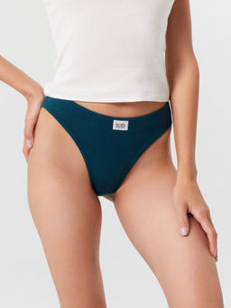 Цена за 2 штуки! Трусы женские слипы в зеленом цвете атлантическая глубина 412542 - Mark formelle фото 2