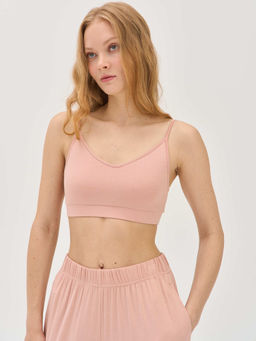 Топ на регулируемых лямках "Персик" женский