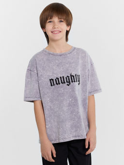 Футболка для мальчиков серая с эффектом acid wash - Mark formelle фото 2