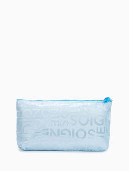 Цена за 2 шт. Косметичка-пенал на молнии, маленькая, с рисунком Буквы, голубая - Simaland фото 2