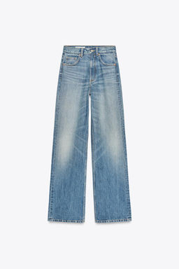 TRF WIDE-LEG HIGH-WAIST FULL LENGTH JEANS - Zara фото 16