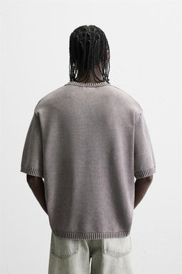 WASHED KNIT T-SHIRT - Zara фото 3
