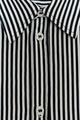 STRIPED FLOWING SHIRT ZW COLLECTION - Zara фото 7