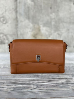 Женская кожаная сумка через плечо 8219 Рыжий - Sergio valentini фото 2