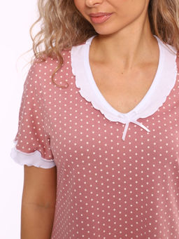 М431 Сорочка Зефирка (сухая роза) - Иванушка-трикотаж фото 2