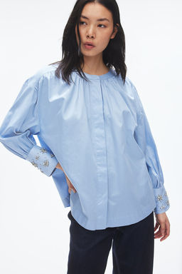 Blusa de algodon con strass - H&m фото 2