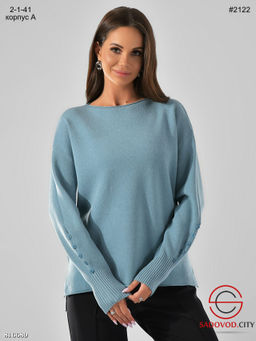 Женская тёплая кофта с пуговицами - Bruno фото 3