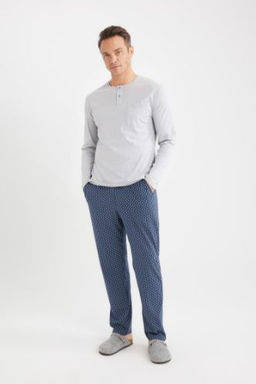 Regular Fit Kareli Cepli Pijama Alt?