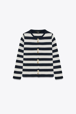 STRIPED KNIT CARDIGAN - Zara фото 2