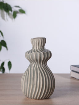 Ваза для цветов «Дилис», d=4.5 см, 19×10 см, керамика, серая