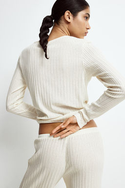 Pantalon en punto de canale - H&m фото 3