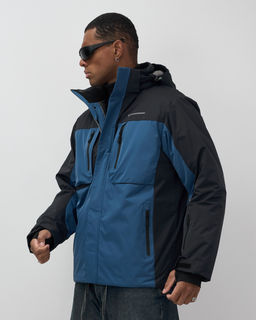 Горнолыжная куртка мужская зимняя синего цвета 7616S - Mtforce фото 4