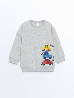 Bisiklet Yaka Erkek Bebek Sweatshirt