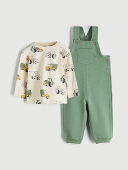 Uzun Kollu Erkek ?ocuk Ti??rt Ve Salopet 2li Tak?m