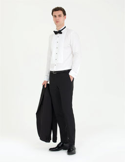 Beyaz Slim Fit Smokin G_mlek