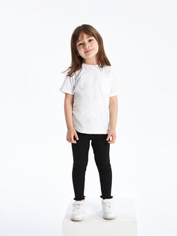 Beli Lastikli Basic K?z Bebek Tayt