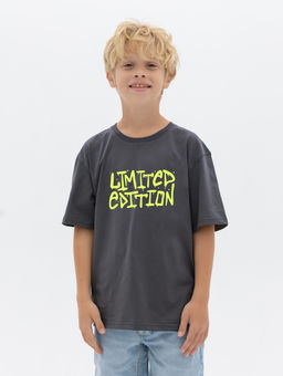 CHILLEASY 220010C-29 Футболка для мальчика, Антрацит