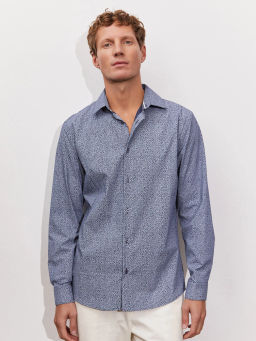 Сорочка мужская длинный рукав GREG 213/237/0047/ZN/1p STRETCH_V