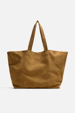 LEATHER TOTE BAG - Zara фото 3