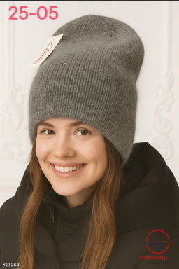 Шапка женская из ангоры - Bruno фото 11