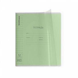 Цена за 10 шт. Тетрадь школьная ученическая с пластиковой обложкой на скобе ErichKrause Классика CoverPrо fizzy, А5+, 12 листов, клетка_MIX-PACK  фото 15