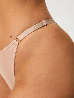 Трусы стринги-бразилиано жен 3шт. Miami черный с бежевым - Concept club фото 4