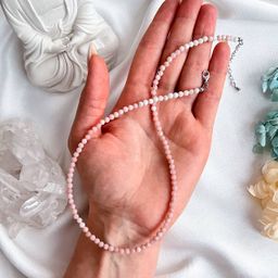 Бусы из розового Кальцита огранка 42 см +