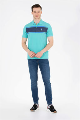 U. S. Polo Assn Мужская мятная футболка-поло - U.s. polo assn фото 11