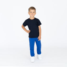 Штанишки детские васильковые