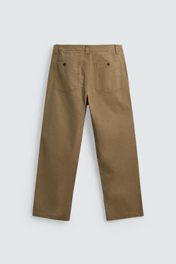 FADED STRAIGHT-LEG TROUSERS - Zara фото 7