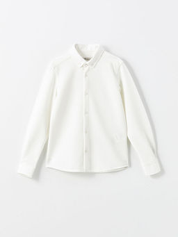 Uzun Kollu Dokulu Erkek ?ocuk G?mlek