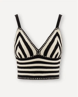 Блузка-топ фактурной вязки - Incity фото 4