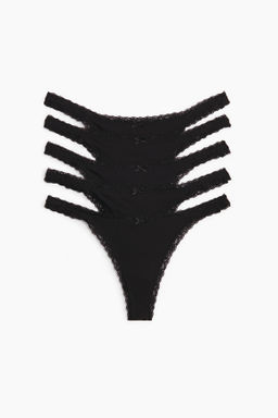 Pack de 5 bragas thong de algod?n - H&m фото 2