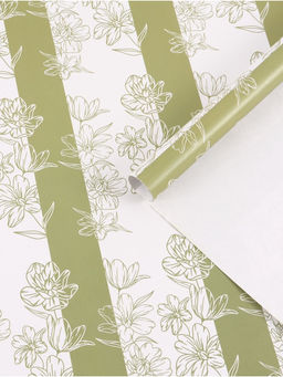 Цена за 10 шт. Бумага упаковочная глянцевая Контурные цветы, 50?70 см