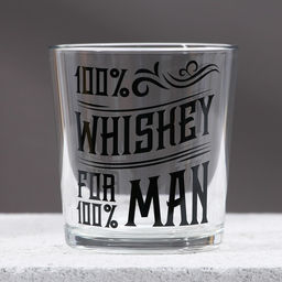 Подарочный набор На удачу: гель для душа виски 250 мл и стакан для виски, Чистое счастье