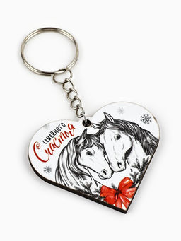 Цена за 6 шт. Брелоки новогодние Новый год 2026, МИКС